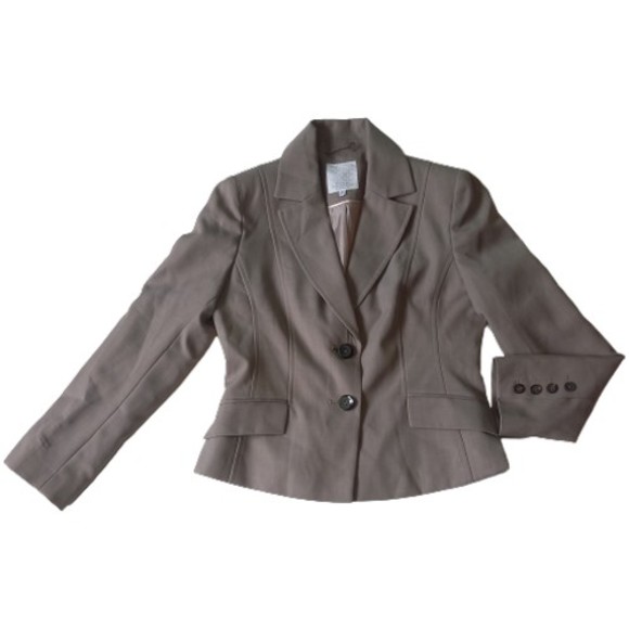 Debenhams Jackets & Blazers - Size 12 Petite Collection Grey Smart Blazer Suit Jacket